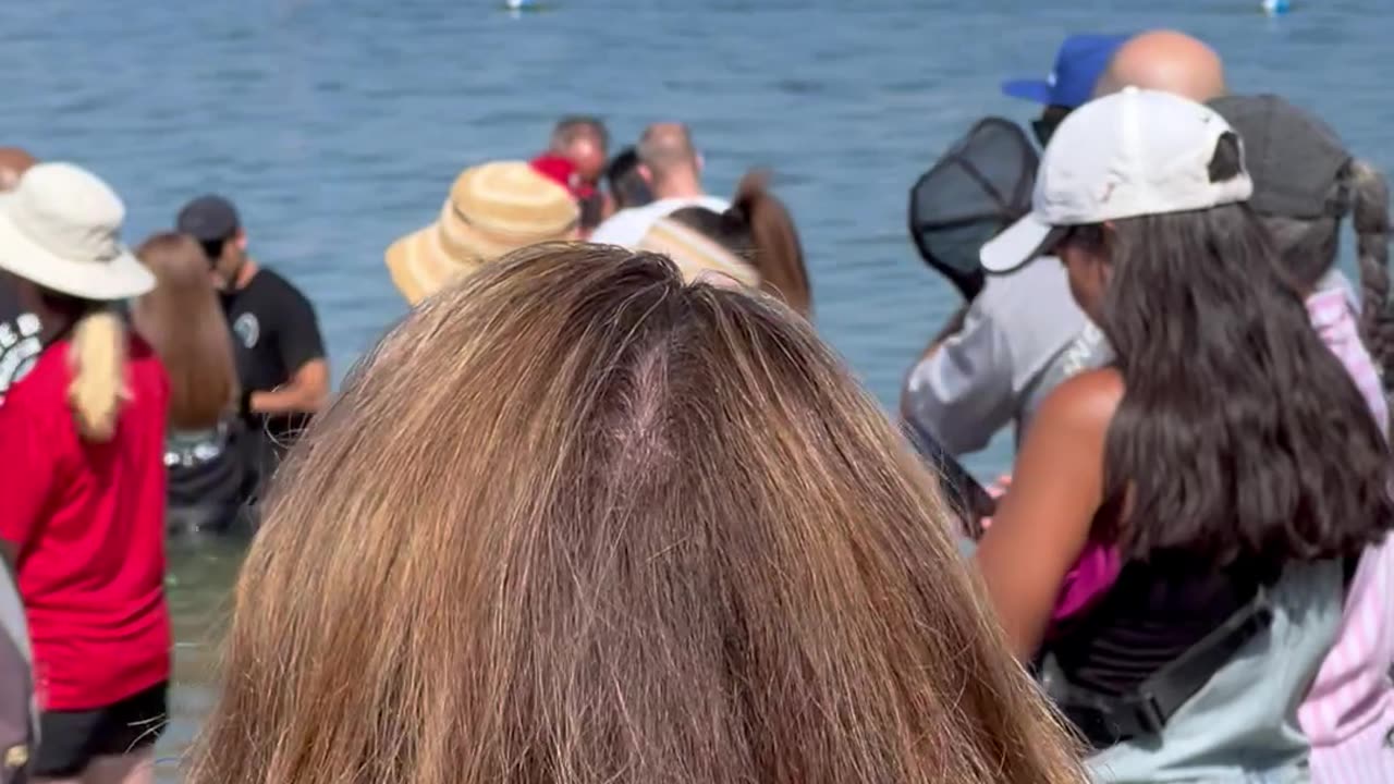 Water Baptism at Pirates Cove Newport Beach