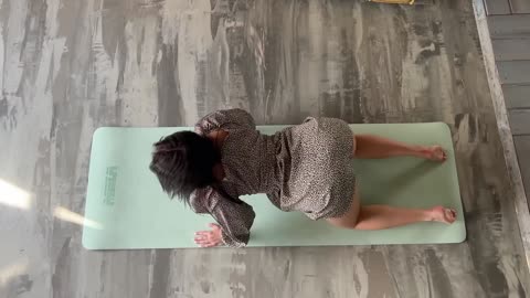 Yoga gymnastics up exercise 