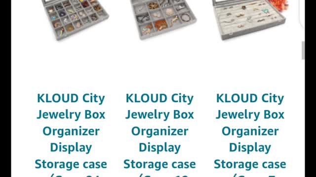 KLOUD City Two-Layer Jewelry Box Organizer Display Storage case with Lock