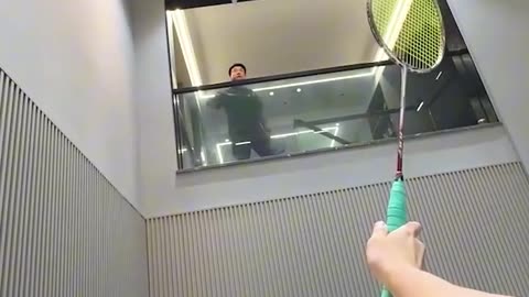 That's one way to play shuttle! #Trending #Viral #Famous #USA #Canada #Germany