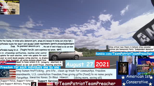 August 27, 2021 TrumpTeam Pray1st Daily Friday save all lifes