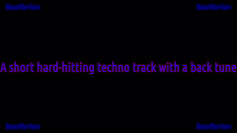 I created this hard-hitting techno track