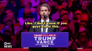 Tony Hinchcliffe speaks at Trump's MSG rally