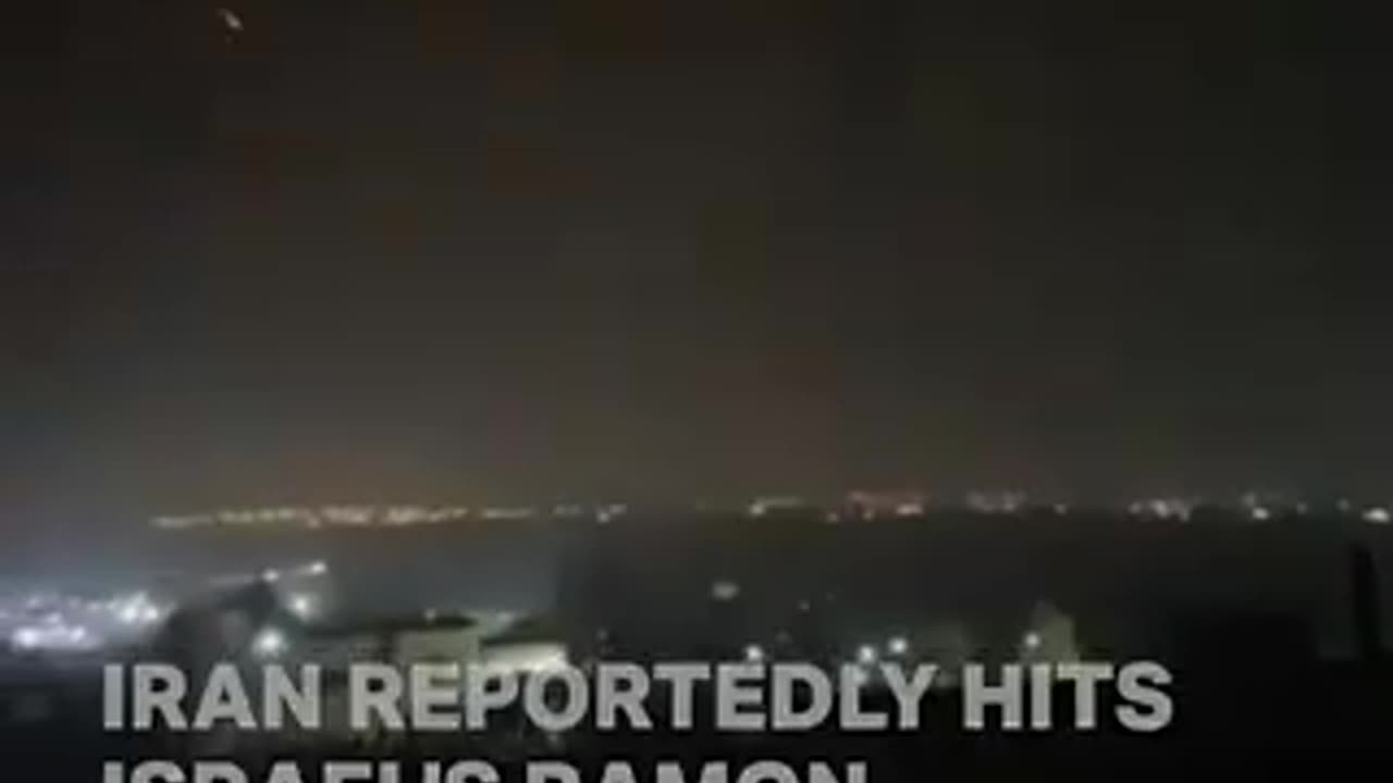 Israel's Ramon Airport in the Negev desert appears to have been hit by an Iranian strike