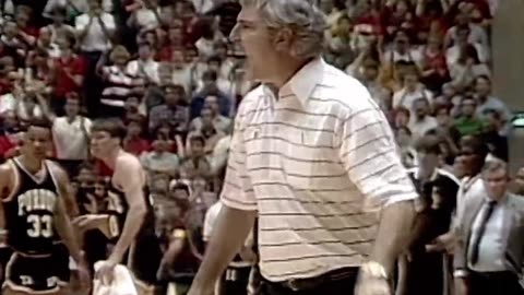 February 23, 1985 - Indiana Coach Bob Knight's Famous Chair Throwing Incident