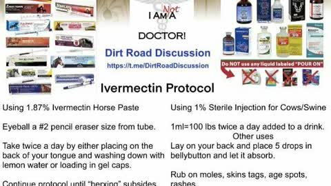 IVERMECTIN DOSAGE! BIG PHARMA HAS ALWAYS BEEN THE KILLER!