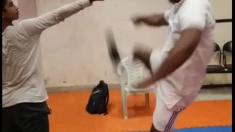 Taekwondo Kick Practice