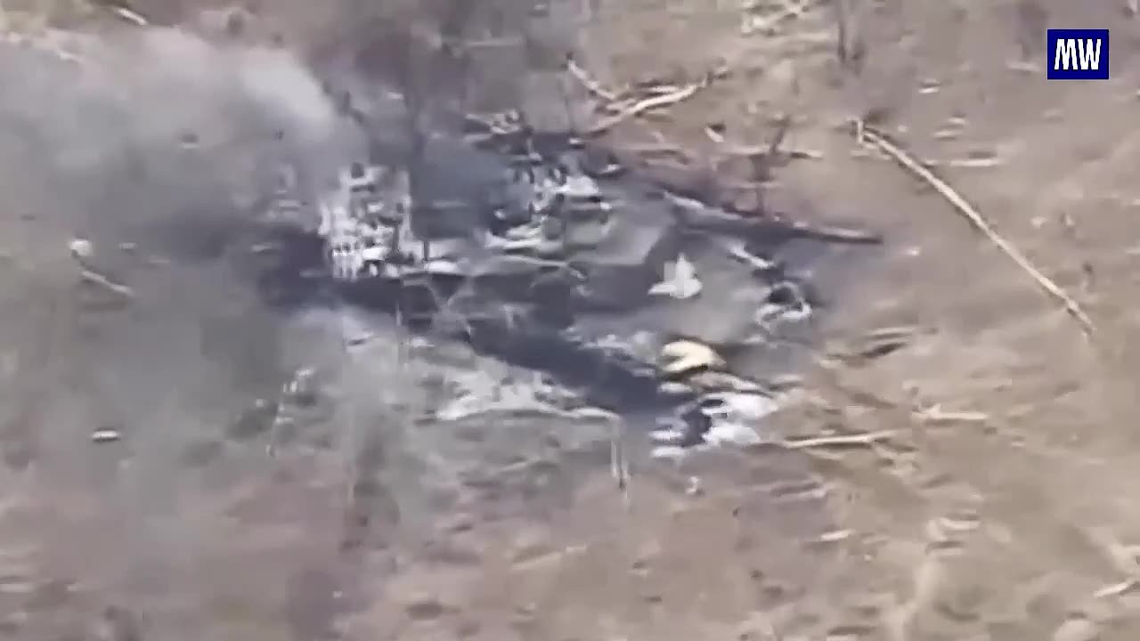 American Abrams tank destroyed by the Russian Armed Forces