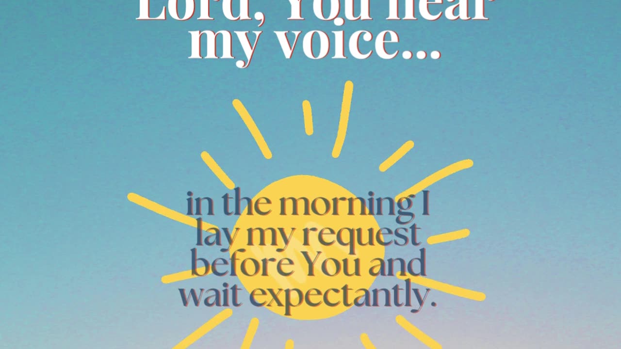 Start your day off right by sharing and talking to the Lord.