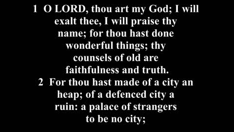 Isaiah 25 King James version