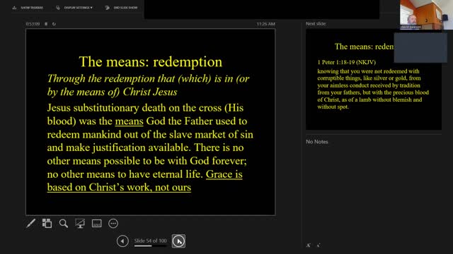 Sunday June 5,2022: Communion Preparation Redemption: The Saving Work of Messiah Jesus