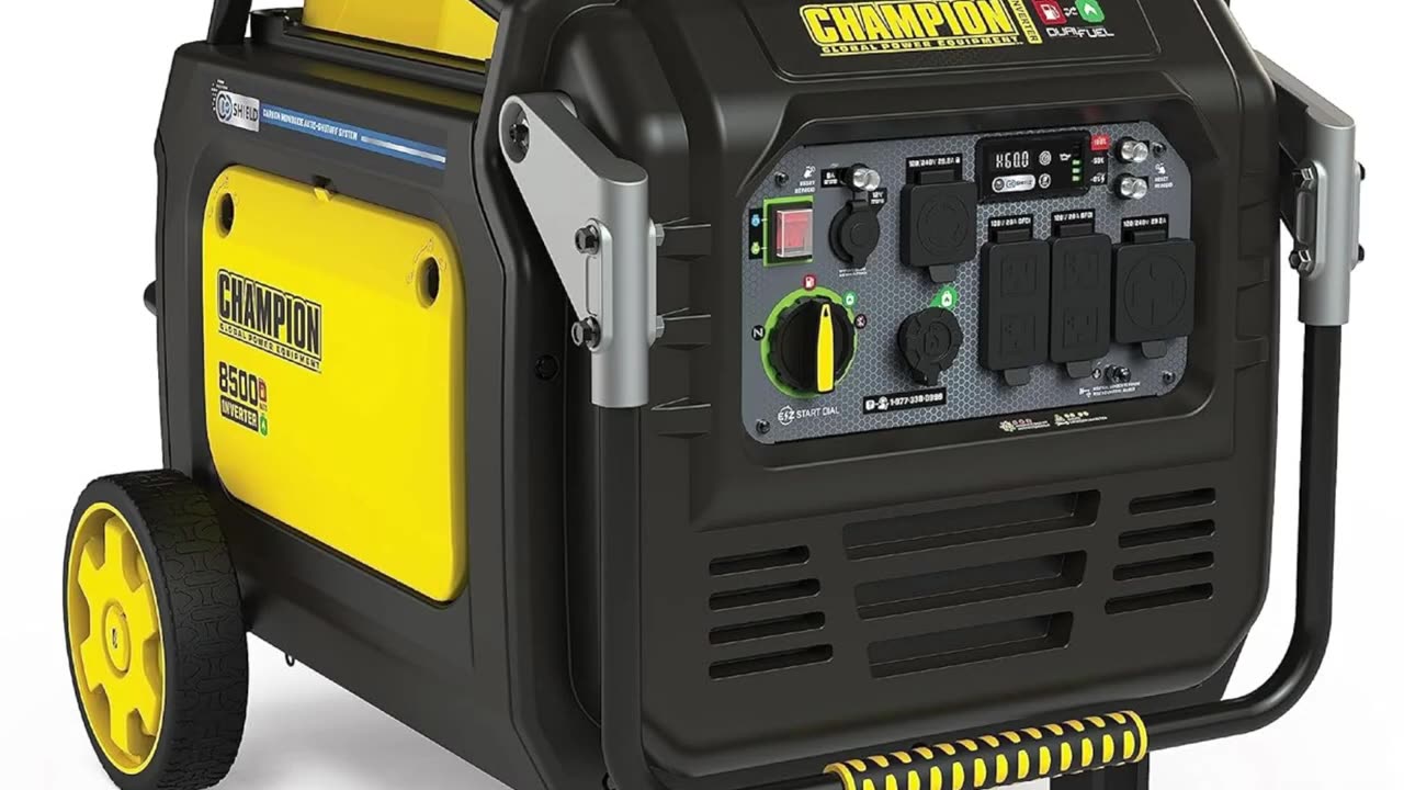 Champion Power Equipment 8500-Watt Electric Start Dual Fuel Home Backup Portable Inverter Generator