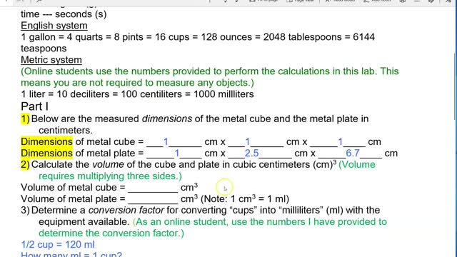 Metric Lab 1