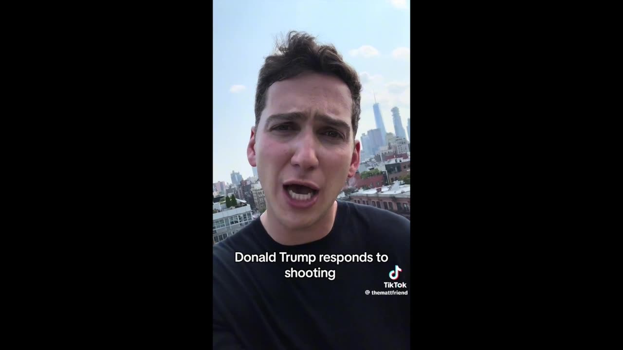 TheMattFriend on TikTok Does a Great Impression Of Trump, post-assassination attempt