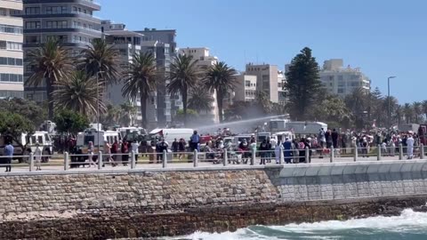 Jordan Pulls Out Water Trucks On Pro-Palestinian Rally