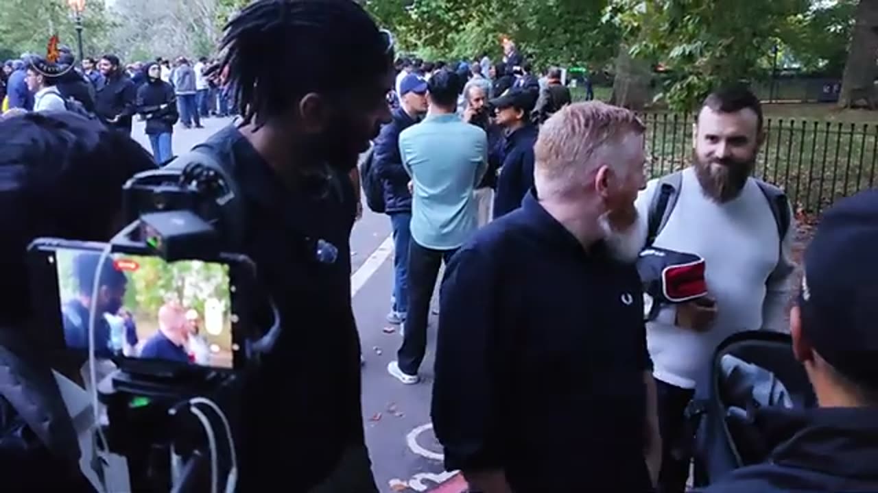 Hamza yells at kids, runs away from debate again