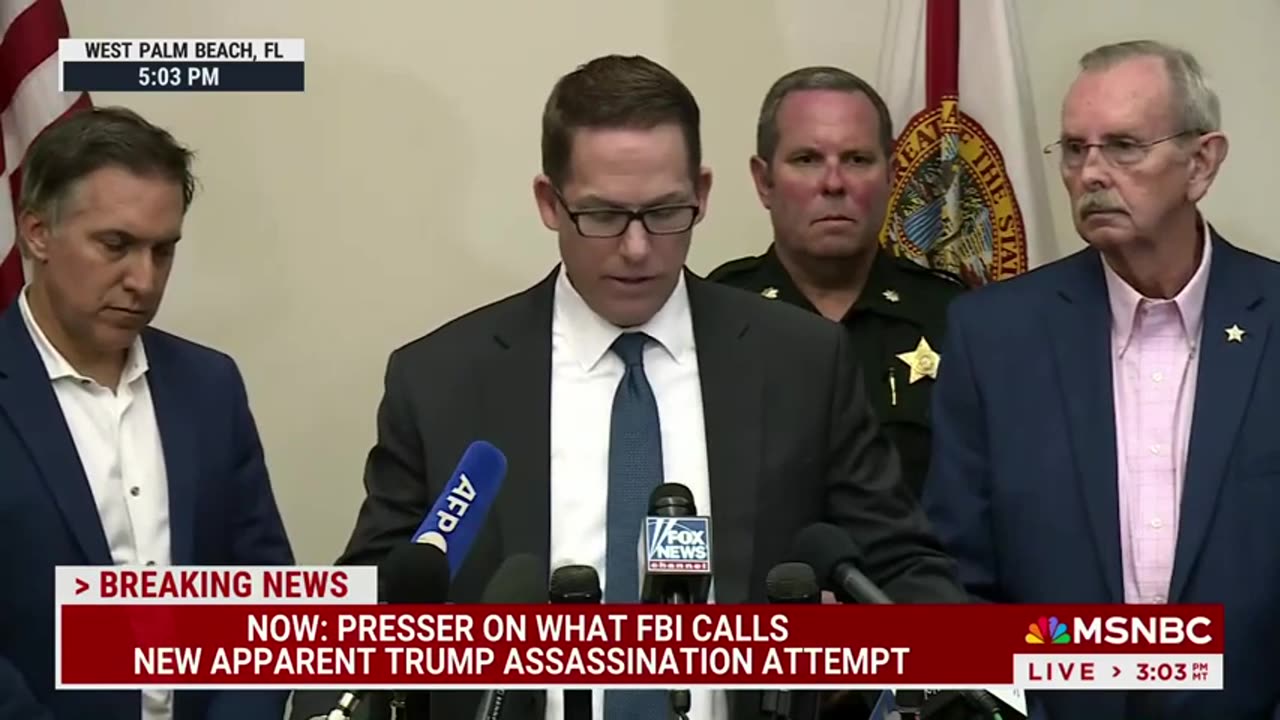 Full press conference on what FBI calls apparent Trump assassination attempt!!!!