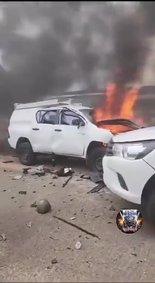 6 Israelis are wounded as anti-tank missile launched from Lebanon hit cars traveling down a road.