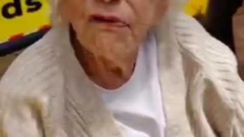 99 Year Old Woman Thinks It's a Hoax!