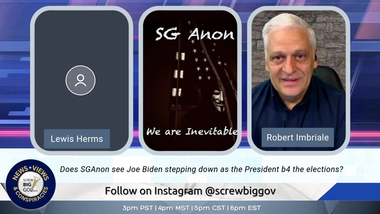 SG Anon w/ Robert Imbriale: discuss people losing faith, President Trump re-truthing Q drops!