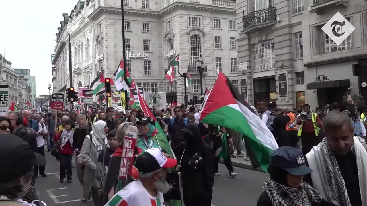 Eight arrests at pro-Palestinian march in London