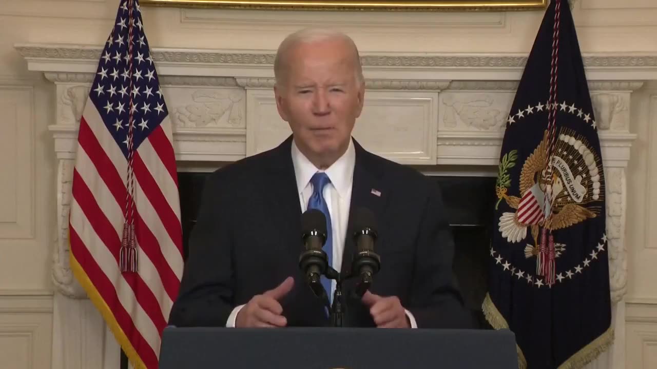 BIDEN: “The way it works is we supply Ukraine with military equipment from our stockpiles!”