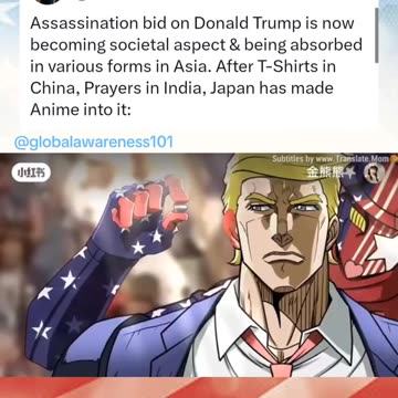 This Japanese anime video of Trump is EPIC. 🙌 Love it.