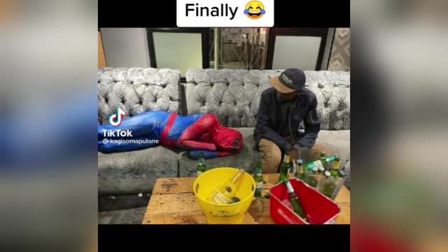 South Africa spiderman😂 (mzansi) funny moments