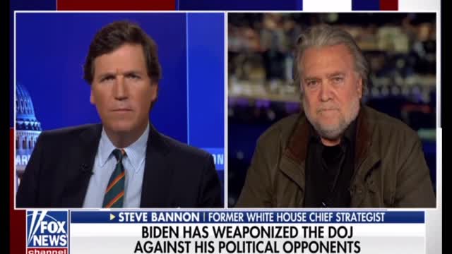 Steve Bannon in First Interview Following Sentencing Tells Tucker Carlson His Wish for the Country