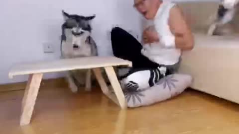 Boxing champion Husky