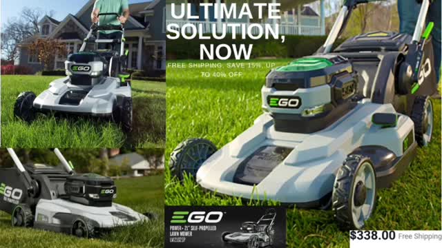 Ego Cordless Lawn Mower 21'' Self Propelled Kit Lm2102Sp