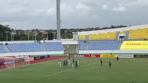 Emmanuel Michael freekick vs Ghana