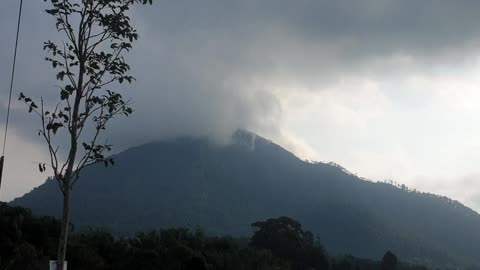 View of the village of Grabak, Magelang, Central Java, Indonesia