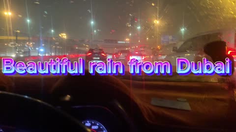 Dubai beautiful rain