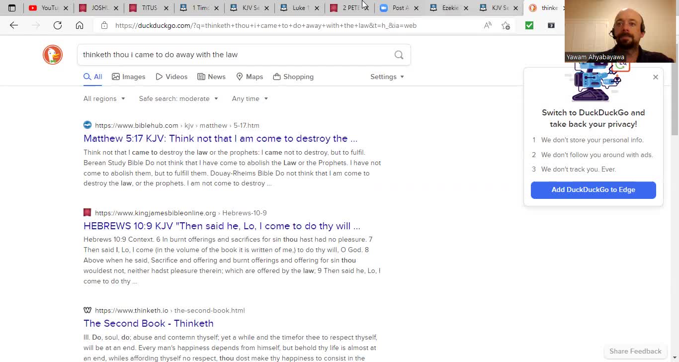 Simple lesson on continuity of faithful practices that culminate in salvation