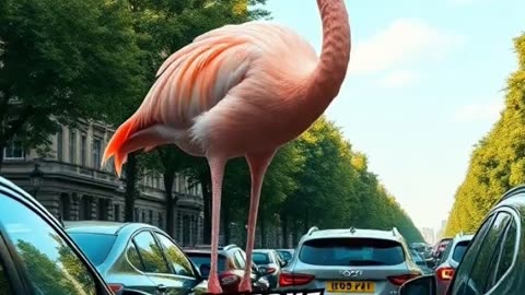 giant flamingo