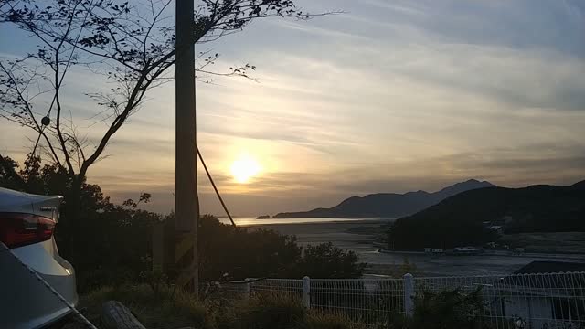 Ganghwa Island Sunset Time Lapse,South Korea