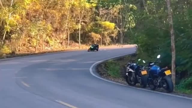 The sound of the motorcycle engine is really good