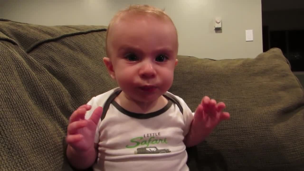 Baby Tastes Lemon For The First Time