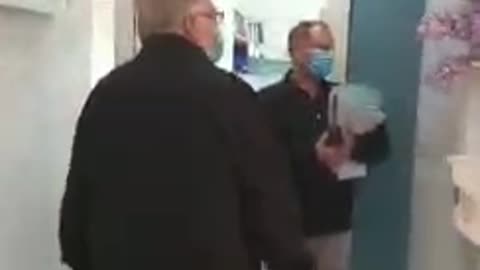 Poor Australian Doctor, it appears he is literally paralyzed with fear.
