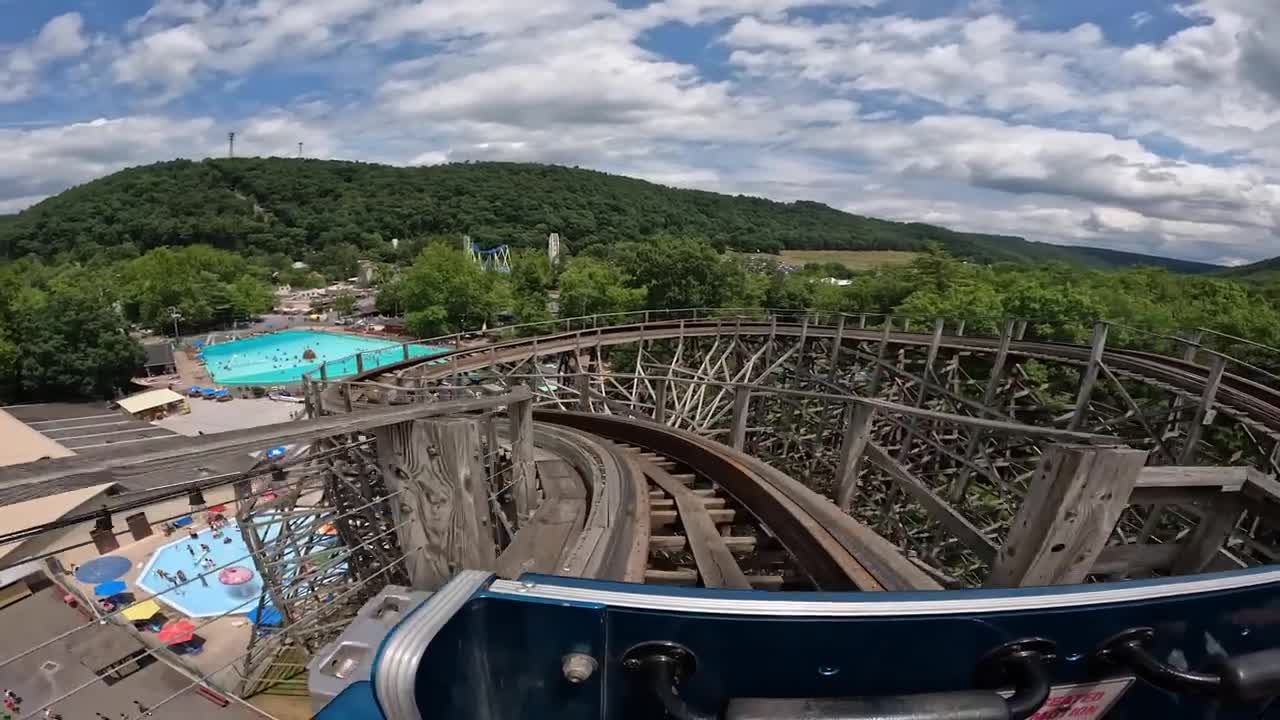 Roller coaster at Knoebels Amusement Resort