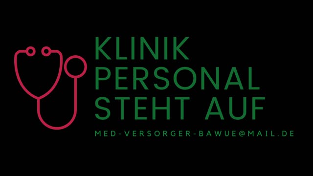 Dafür stehen wir! Klinik Personal Steht Auf!