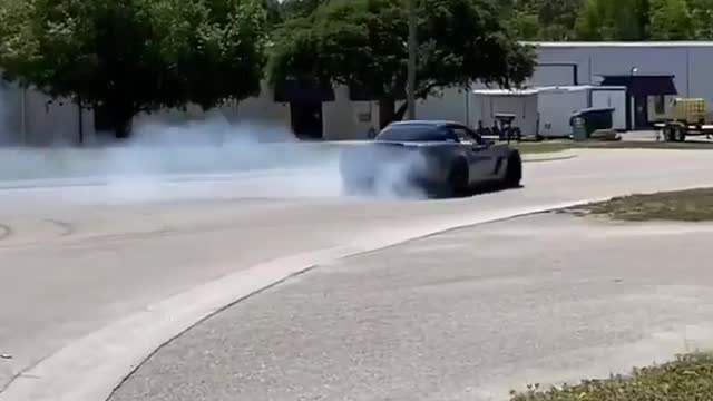 Drifting Corvette