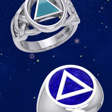 Celebrate Sobriety with AA Recovery Silver Ring