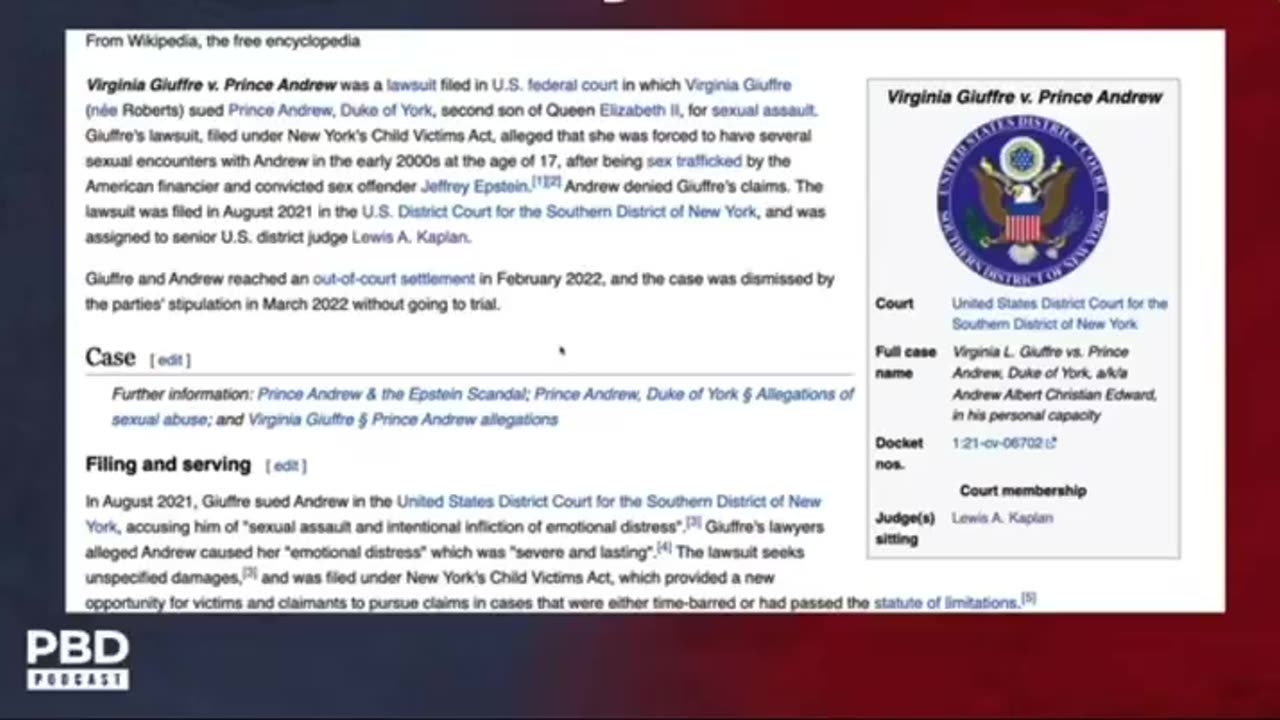Judge Who Ruled Trump Raped Crazy Lady Previously DISMISSED Rape Case Against Prince Andrew