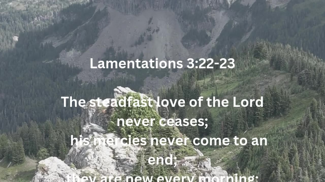 This Bible Verse Will Inspire You - Lamentations 3:22-23