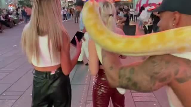 Snake prank TIME SQUARE