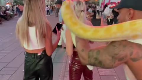 Snake prank TIME SQUARE