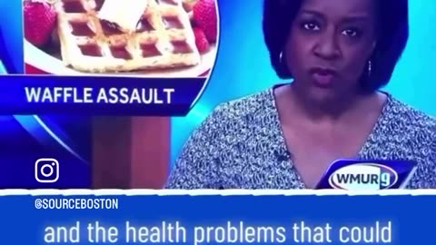 One sticky situation to another! #waffles #lol