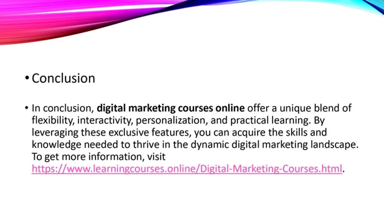 Exclusive Features of Digital Marketing Courses Online